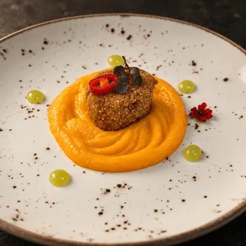 Bocado de Argentina: costillar Angus sobre parmentier de boniato