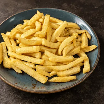 Patatas fritas crujientes de patata agria