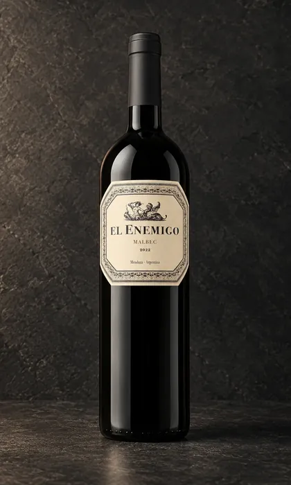 Botella de El Enemigo Malbec 2022