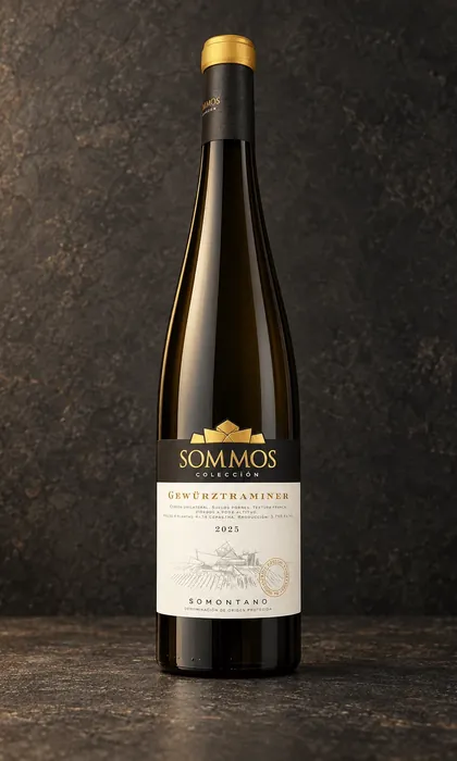 Botella de Sommos Colección Gewürztraminer 2025
